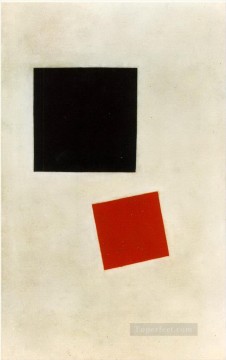  Malevich Lienzo - cuadrado negro y cuadrado rojo 1915 Kazimir Malevich